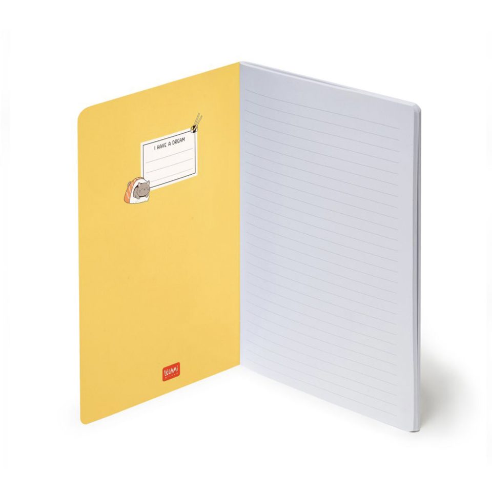 Notebook Lined M | Sushi cats - Afbeelding 3