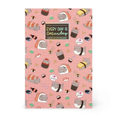 Notebook Lined M | Sushi cats