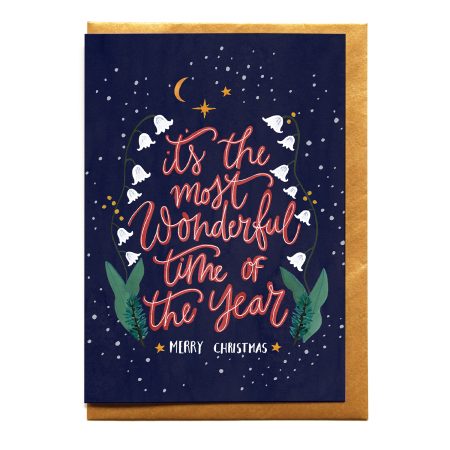 Kerstwenskaart 'Wonderful time'